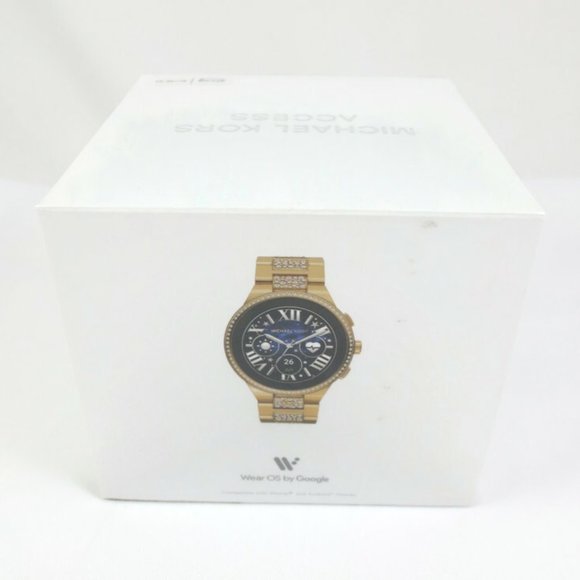 NEW SEALED Michael Kors Camille Gen 6 Pave Gold Tone Smartwatch MKT5146 - Picture 3 of 4